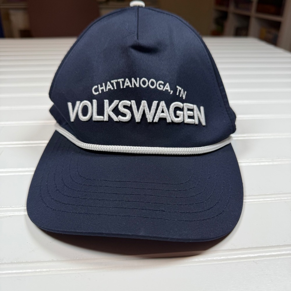 Volkswagen Chattanooga TN Hat Navy Blue Rope Snapback German Engineering Cap